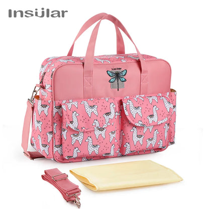 Borsa per pannolini impermeabile di nuovo stile borsa da viaggio Messenger di grande capacità borse multifunzionali per passeggino madre maternità