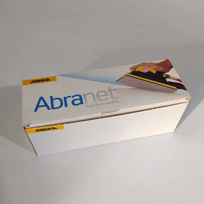 70-198mm Mirka Abranet Mesh Sabbia Rettangolare Carta Abrasiva Secca Vernice Auto Stucco Rettifica Maglia Carta Vetrata 80-400 Grana Floccaggio