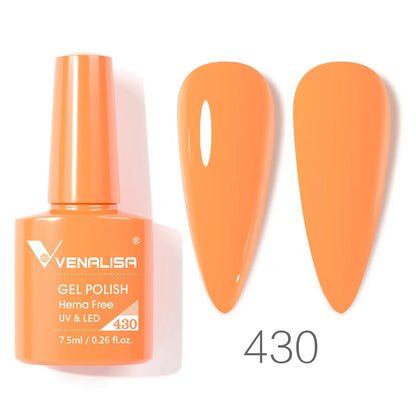 VENALISA Smalto gel per unghie da 7,5 ml Sparkle Glitter Diamante Brillante Colori estivi Semi permanente Soak off Vernice gel per unghie UV LED