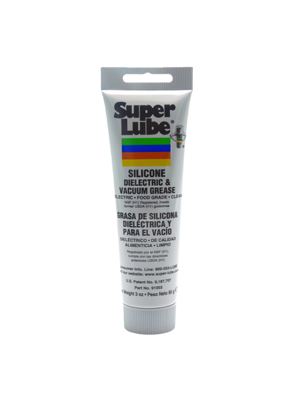 Super Lube 91003 Grasso Dielettrico e per Vuoto al Silicone 3oz, Lubrificante Non Conduttivo Impermeabile per Connettori Elettrici e O-Ring