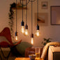 Philips LED ST64 E27 Luce decorativa 5,5 W = 25 W) Lampadine a filamento classiche Dimmerabili 220-240 V Lampade 2000 K Morbido caldo ambra Oro LED