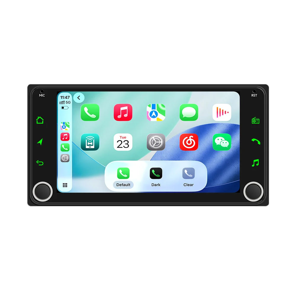 MEKED Autoradio Linux 7 Pollici con CarPlay Wireless e Android Auto per Toyota Yaris Corolla RAV4 Avensis Aygo Prius, Lettore Multimediale Universale 4K con Schermo per Telecamera Posteriore