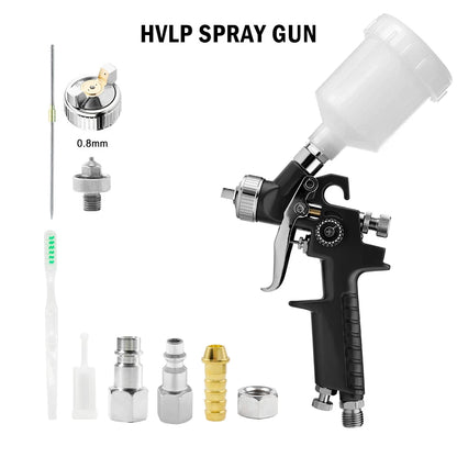 Mini pistola a spruzzo HVLP H2000 con serbatoio da 125 ml