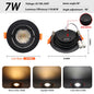 Faretto Orientabile 7W con Regolazione Colore 3000K 4000K 6000K, Illuminazione CCT 7W, Sostituzione Downlight per Illuminazione Direzionale Domestica (1-10 Pezzi)