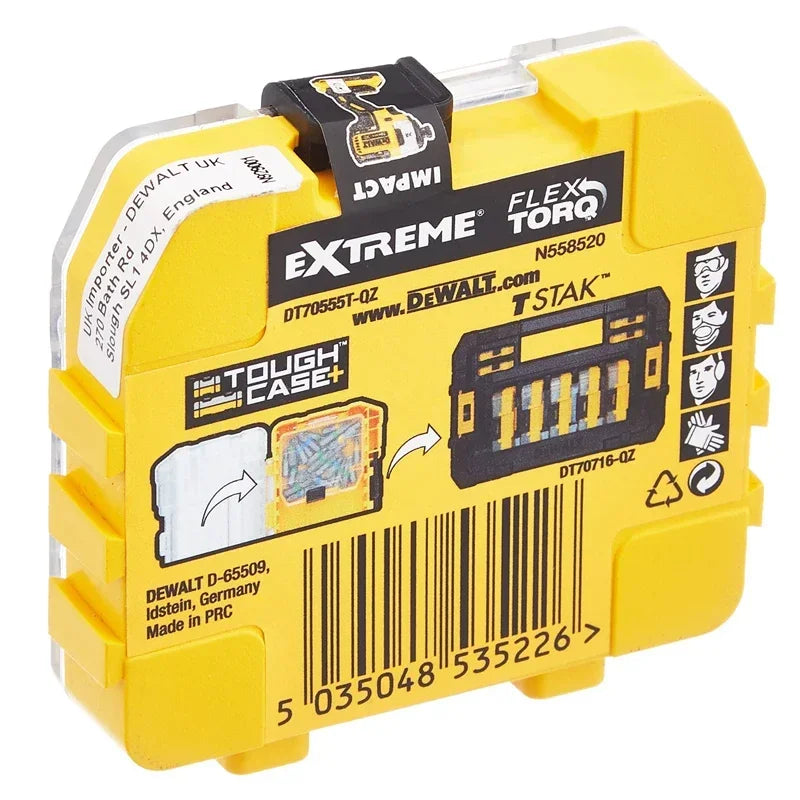 DEWALT DT70555T-QZ Set di punte per cacciavite Extreme FLEXTORQ PH2 da 25 pezzi da 25 mm in una piccola custodia sfusa, accessori per utensili elettrici