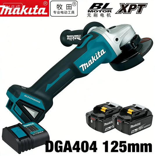 Smerigliatrice Angolare Makita DGA404 125mm 2026 Resistente a Polvere e Acqua per Taglio Metallo e Calcestruzzo, Utensile Elettrico a Batteria 18V