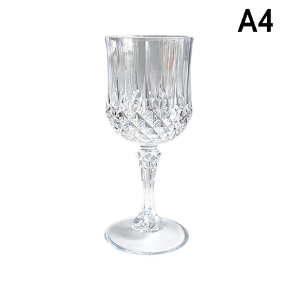 1Pc 220ml Bicchieri Da Vino Del Partito di Plastica Calice di Champagne Cocktail Flauti Tazza Calice di Birra Tazze di Whisky per Banchetti Matrimonio Tostatura