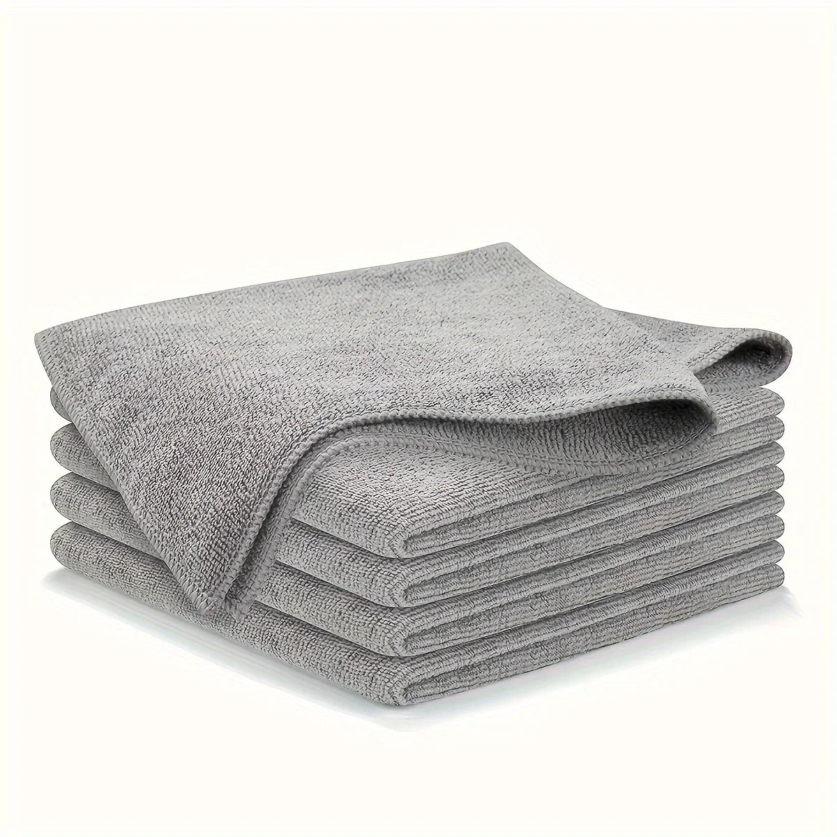 Asciugamano da cucina 5/10/20 pezzi, set di panni per pulizia grigio chiaro in fibra ultrafine, panno assorbente, morbido e smacchiato