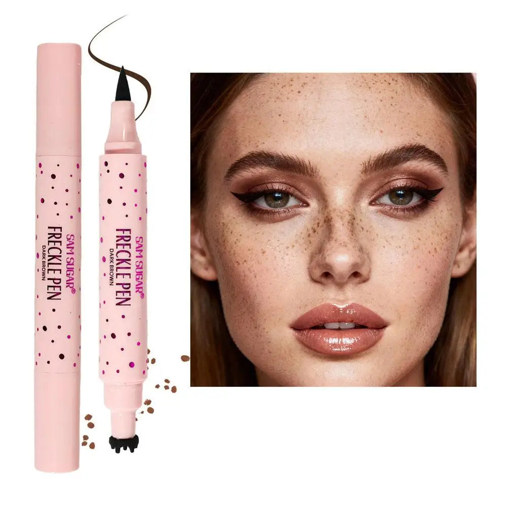 Penna per lentiggini a doppia punta, penna per lentiggini finte naturali, trucco impermeabile a lunga durata, cosmetici per il viso