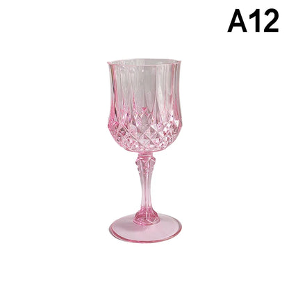 1Pc 220ml Bicchieri Da Vino Del Partito di Plastica Calice di Champagne Cocktail Flauti Tazza Calice di Birra Tazze di Whisky per Banchetti Matrimonio Tostatura