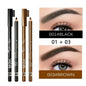 Matita per Sopracciglia Professionale a Doppia Punta con Pennello, Impermeabile, Resistente alle Macchie, Colore Naturale, Facile da Applicare, Eyeliner per Donne, Penna per il Trucco delle Sopracciglia