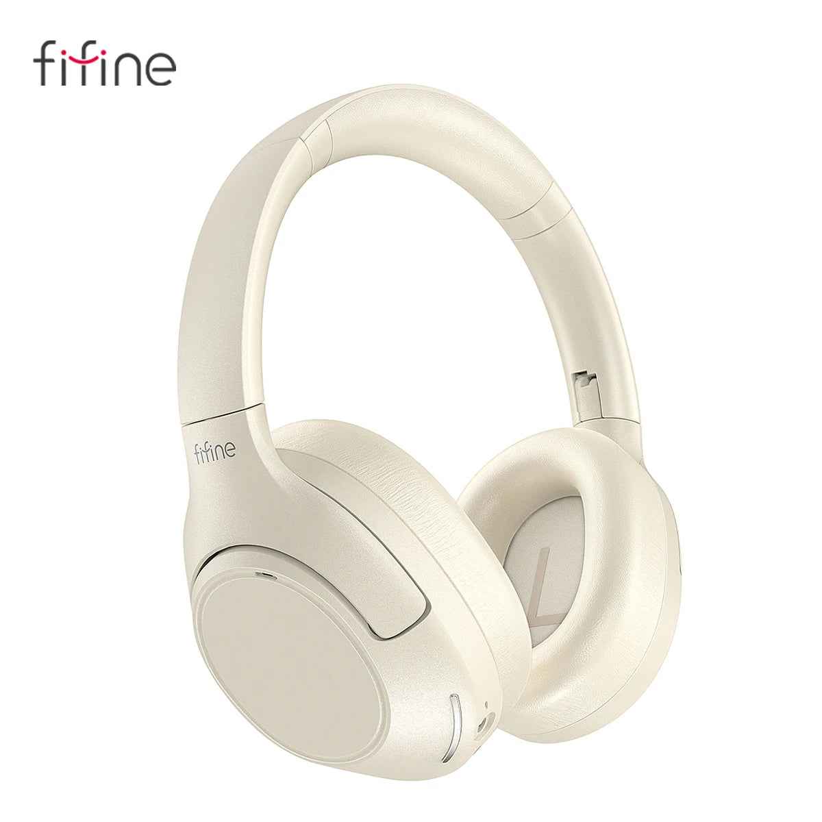 FIFINE Cuffie wireless Bluetooth per telefono/al pad, cuffie over-ear con cancellazione attiva del rumore per musica/gioco, portatili, 65H-X3