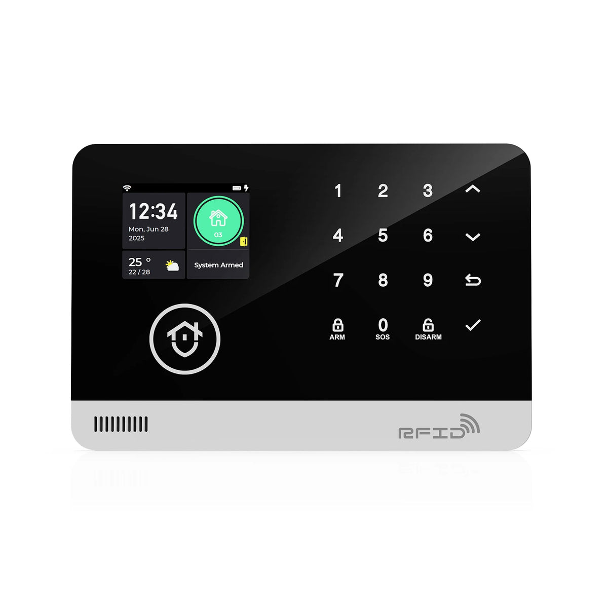 Kit Sistema di Allarme Domestico Intelligente Tugard con WiFi GSM, Sirena Wireless 120dB, Sensore di Movimento, Controllo Remoto tramite App Tuya