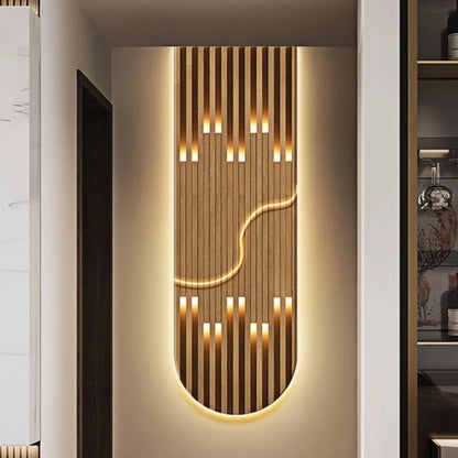 Lampada da parete moderna a LED di lusso Decorazione domestica Luce murale astratta Corridoio Soggiorno Lustro Pittura sospesa di fascia alta