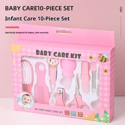Set di 13 Pezzi per la Cura del Bambino, Kit Portatile per Toelettatura e Cura delle Unghie