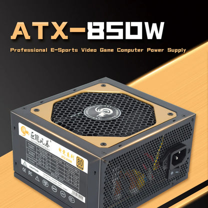 Full Modular ATX 850W 80Plus Gold 20 + 4Pin 12V Professional E-Sports Video Game Computer PSU per PC Desktop Power Supply