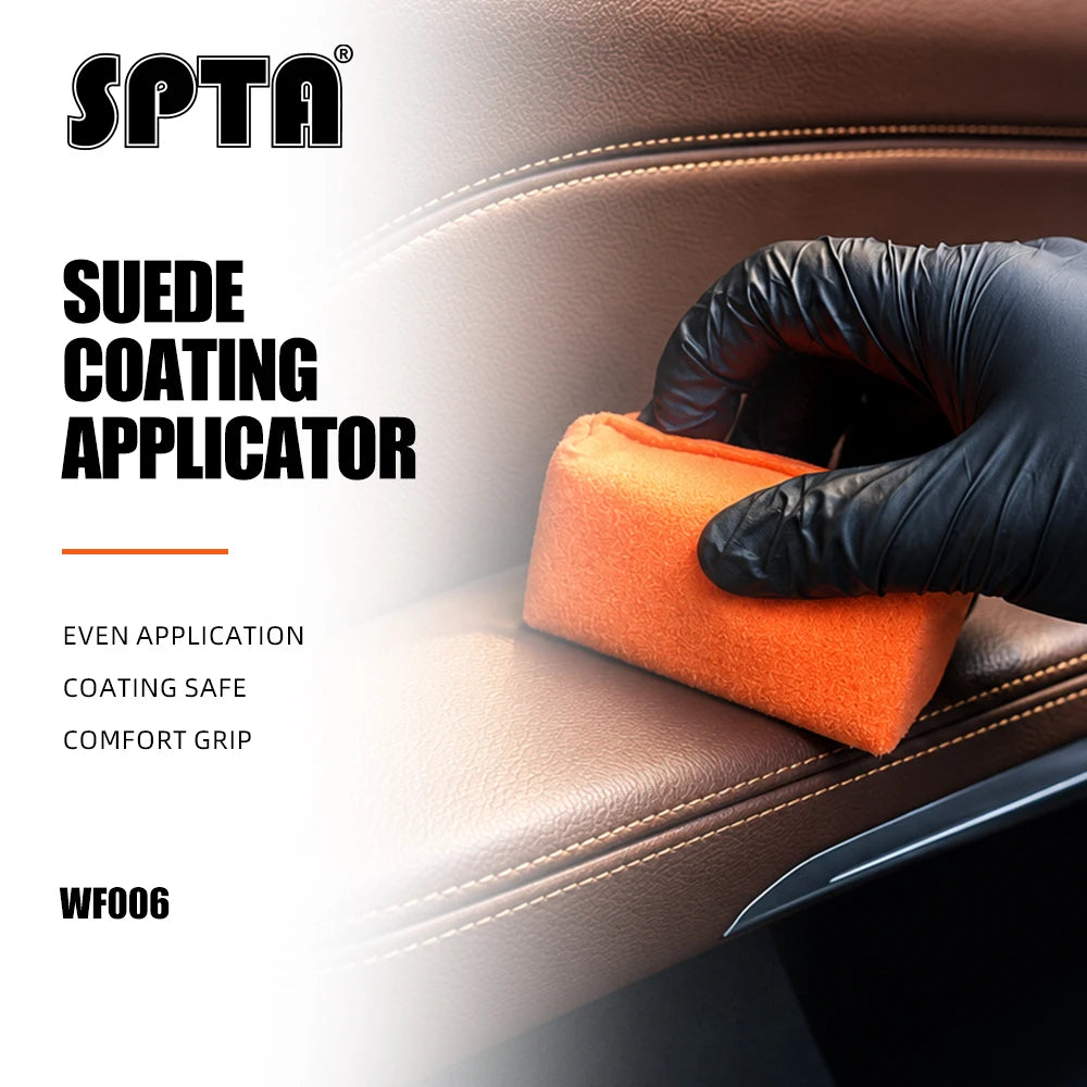 Applicatore in Microfibra SPTA per Rivestimenti Ceramici, Spugna in Camoscio per Detailing Auto, Applicazione di Cera e Sigillanti