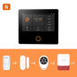 Staniot WiFi SecPanel 5 sistema di allarme domestico Wireless Tuya Smart 4.3 "Kit di sicurezza Touch Screen sirena integrata APP telecomando,Batteria integrata da 1500 mAh, supporto per Alexa