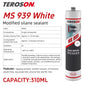 TEROSON MS 939 Sigillante Adesivo Elastico Polimerico MS Senza Cedimenti per Carrozzeria Auto, Camper, Roulotte, Giunti in Metallo e Plastica Nero Grigio