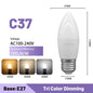 Lampadina intelligente regolabile a 3 temperature di colore CCT AC100-240V 3W 9W Lampadina LED GU10 MR16 E27 Luce spot Temperatura colore per l'illuminazione domestica
