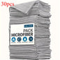 Asciugamano da cucina 5/10/20 pezzi, set di panni per pulizia grigio chiaro in fibra ultrafine, panno assorbente, morbido e smacchiato