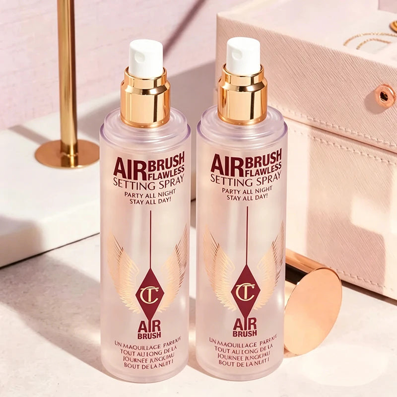Spray Fissante Charlotte alla Moda, Nuovo Correttore Liquido per Coprire Macchie e Occhiaie, Cosmetici Tilbury