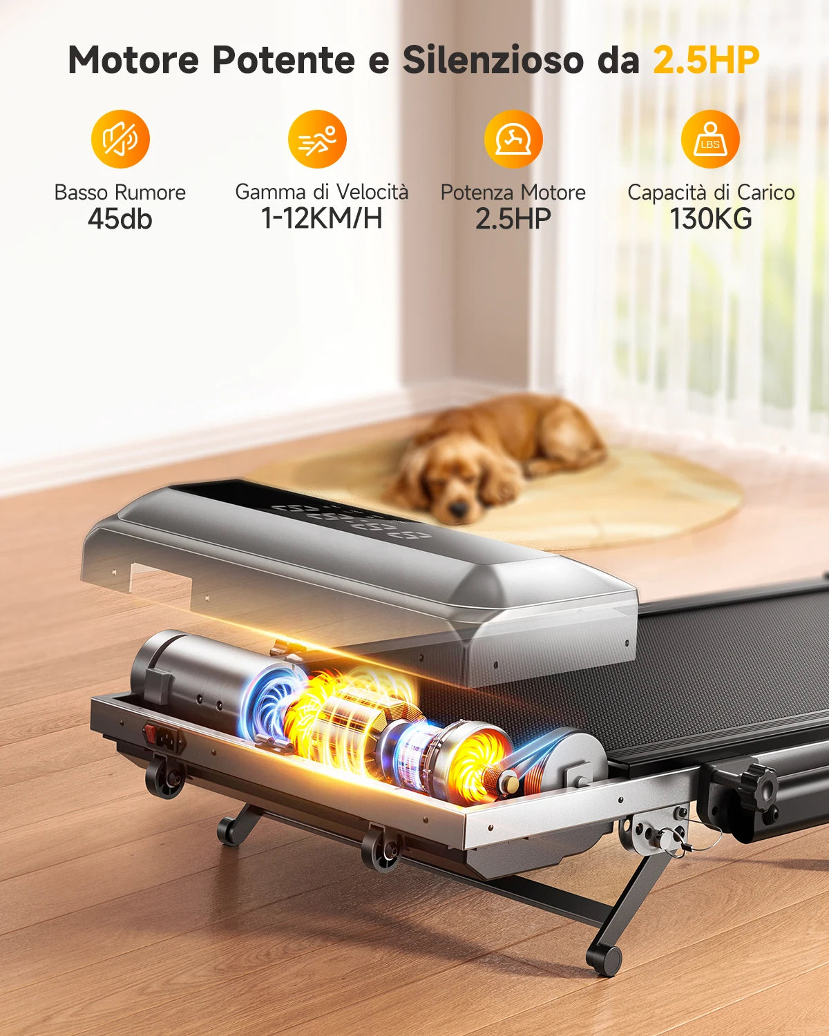 Toputure TP6 Walking Pad 12% Incline Treadmill 6 In 1 Walking Running 2.5HP Foldable Under Desk Treadmill With Adjustable Height Armrest LED Display Indoor Home Gym Exercise Office Treadmill 40dB Low noise Treadmill