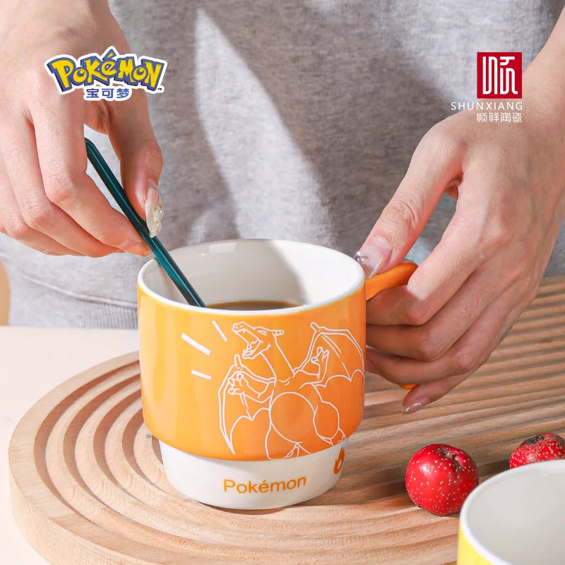 Tazze in Ceramica Pokémon SHUNXIANG, Impilabili, per Caffè, Latte, Tè, Colazione e Succhi, per Bambini