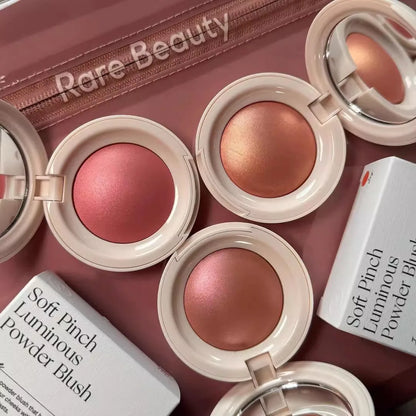 Rare Beauty Fard Illuminante Viso 3D con Specchio, Contouring Cosmetico, Bronzer Scintillante, Stick Luminizer, Strumento per il Trucco