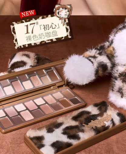 Qianyan Cheeryep Nuova Palette Ombretti 16 Colori Qianyan Glitter Camaleonte Opaco Perlescente Flash Plate Qian Yan Cowherd Sequins