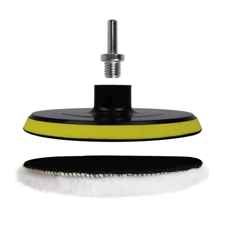 Kit lucidatura auto 8 pezzi: dischi lucidanti da 3/5/7 pollici, spugne per ceratura e lucidatura auto, accessori per lucidatrice auto
