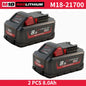 Nuova Batteria Milwaukee M18 8.0Ah ad Alta Potenza 18V Ricaricabile agli Ioni di Litio per Utensili Elettrici Cordless Milwaukee M18 Batteria 8Ah