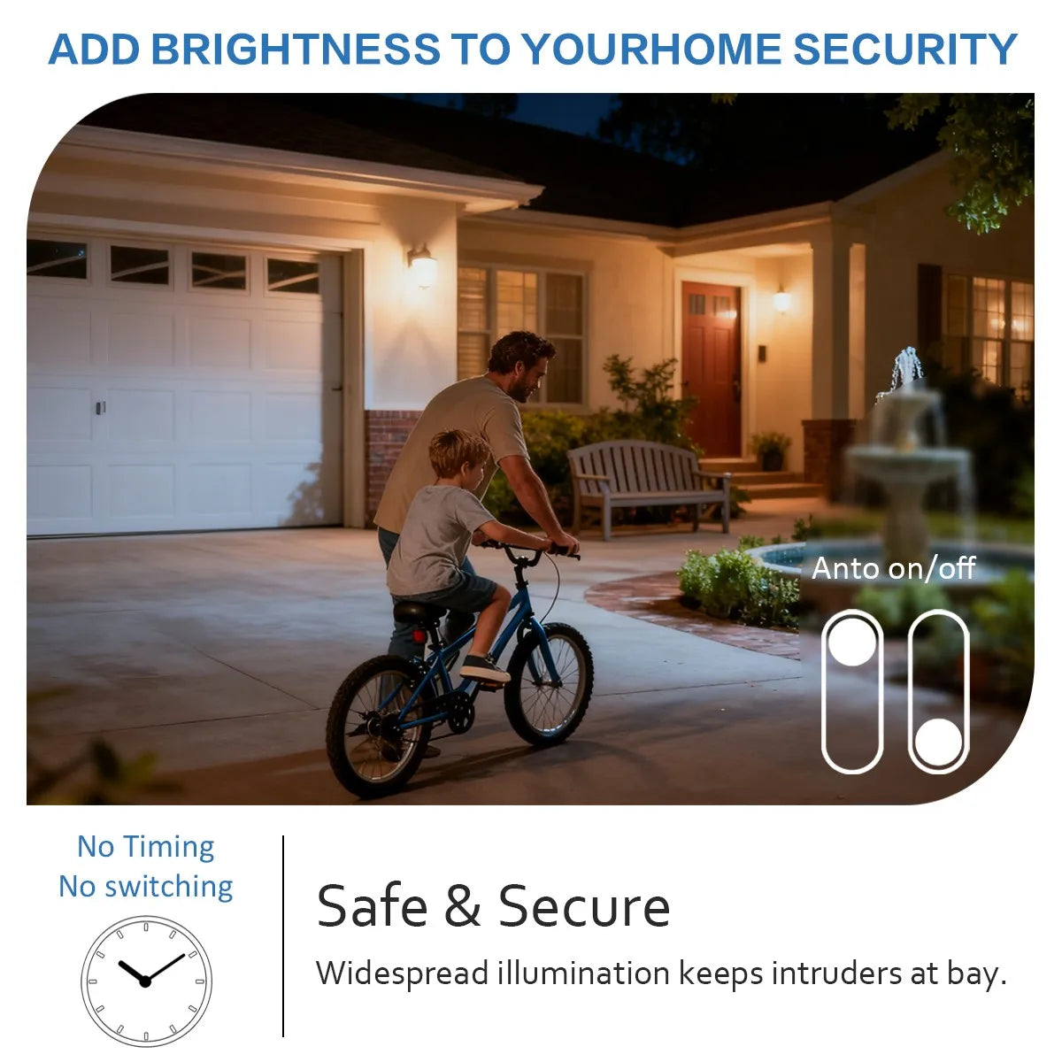Confezione da 2 Lampadine LED Intelligenti con Sensore E27 B22, Luce Bianca dal Tramonto all'Alba, AC100-240V 1000LM 10W per Portico, Corridoio, Esterni, Garage