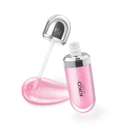 Rossetto KIKO Double Touch, gloss labbra 3D Hydra, resistente all'acqua, non trasferibile, tinta labbra non appiccicosa, effetto vetro, volumizzante, idratante, trucco per labbra
