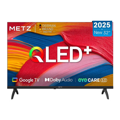 TV Smart LED Metz QLED 32" 40 Pollici Google Tele HDR 10 Audio Dolby Bluetooth 5.1 Sintonizzatore per la Salute degli Occhi 2025 32Mqf7030Z