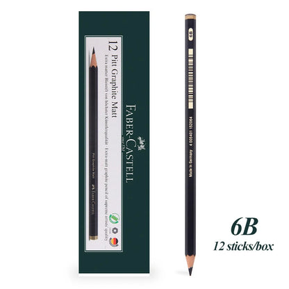 Faber-Castell 8/12pcs Set Matte Sketch Pencil Art Graphite per schizzo Black Lead Writing Drawing matite di grafite forniture
