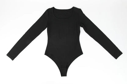 Body a maniche lunghe per donna Girocollo Shapewear Shaper Lady Sexy Going Out Top Tuta Abiti caldi femminili Autunno Inverno