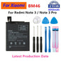 Batteria originale per telefono Xiaomi Mi Redmi Note Mix 2 3 3S 3X 4 4X 4A 4C 5 5A 5S 5X M5 6 6A 7 8 Pro Plus BN43 BN31