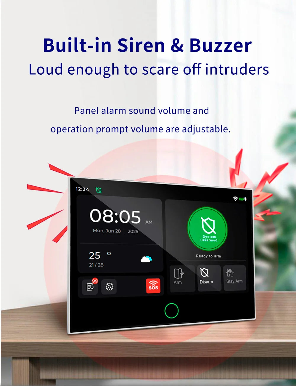 Consegna veloce KERUI Tuya WiFi + 4G Set di sistemi di allarme domestico con touch screen da 7 pollici dal magazzino ES Protezione di sicurezza dell'allarme G70