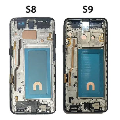 Display LCD touchscreen con telaio per Samsung S8 G950 G950F SM-G950FD e Samsung S9 G960 SM-G960F, nuovo e testato al 100%.