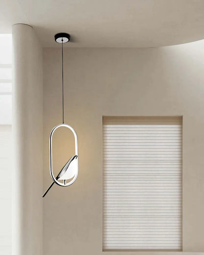 Lampade a sospensione a LED per uccelli gazza girevoli per interni per sala da pranzo AC85-265V Lampade a sospensione per camera da letto sospese con cavo da 1,5 m