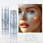 Stick Gel Glitterato con Paillettes Scintillanti, Ombretto Perlato Dorato ad Alta Lucentezza, Glitter per Viso e Corpo, Trucco per Feste Natalizie