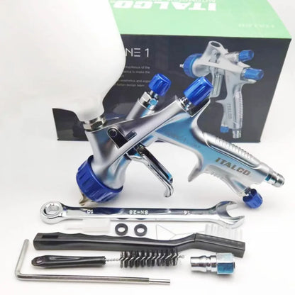 Pistola a spruzzo per vernice originale LVMP SHINE 1 Vernice a base d'acqua 1,3 mm ITALCO Pistole per vernice spray di alta qualità per aerografo per automobili