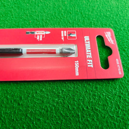 Milwaukee Ultimate Fit PH2 150mm Punta per Avvitatore a Impatto 4932471565 Shockwave Resistente all'Usura