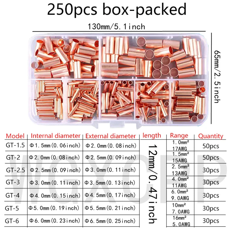 Terminale a crimpare in scatola, connettore elettrico, a forma di U/O, terminazione di giunzione 2,8/4,8/6,3 mm, connettore cavo, pinze di terminazione cavo