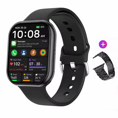 Nuovo Smartwatch iOS Serie 11, Display AMOLED Ultra HD, Cardiofrequenzimetro, GPS, Impermeabile IP68, Fitness, Chiamate Wireless, Braccialetto Originale