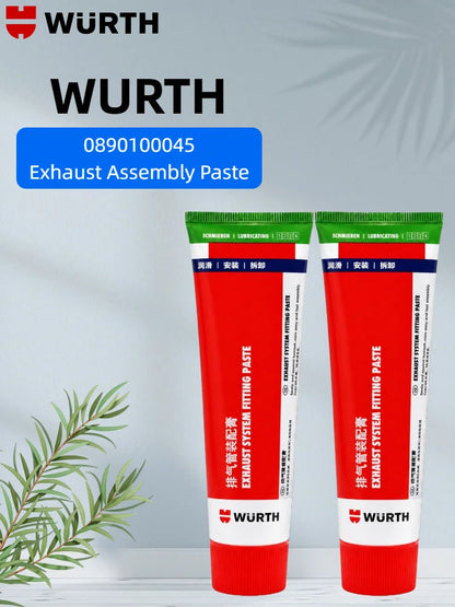 Pasta sigillante Wurth per gruppi di scarico, sigillante per tubi di scarico ad alta temperatura per giunti di flange e manicotti di silenziatori, riparazione auto e moto