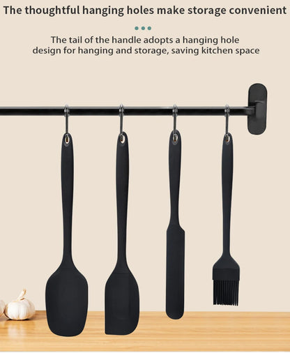 Set di utensili da cucina in silicone da 6 pezzi, spatola per crema, spatola, pennello per olio, set di raschietti di varie misure, strumento per la cottura, non integrato