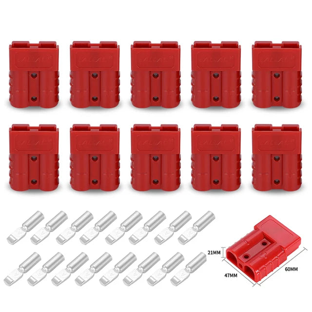 5/10 Pezzi Connettore Rapido 50A per Ricarica Batteria, Adattatore per Moto, Solare, Caravan, Accessori
