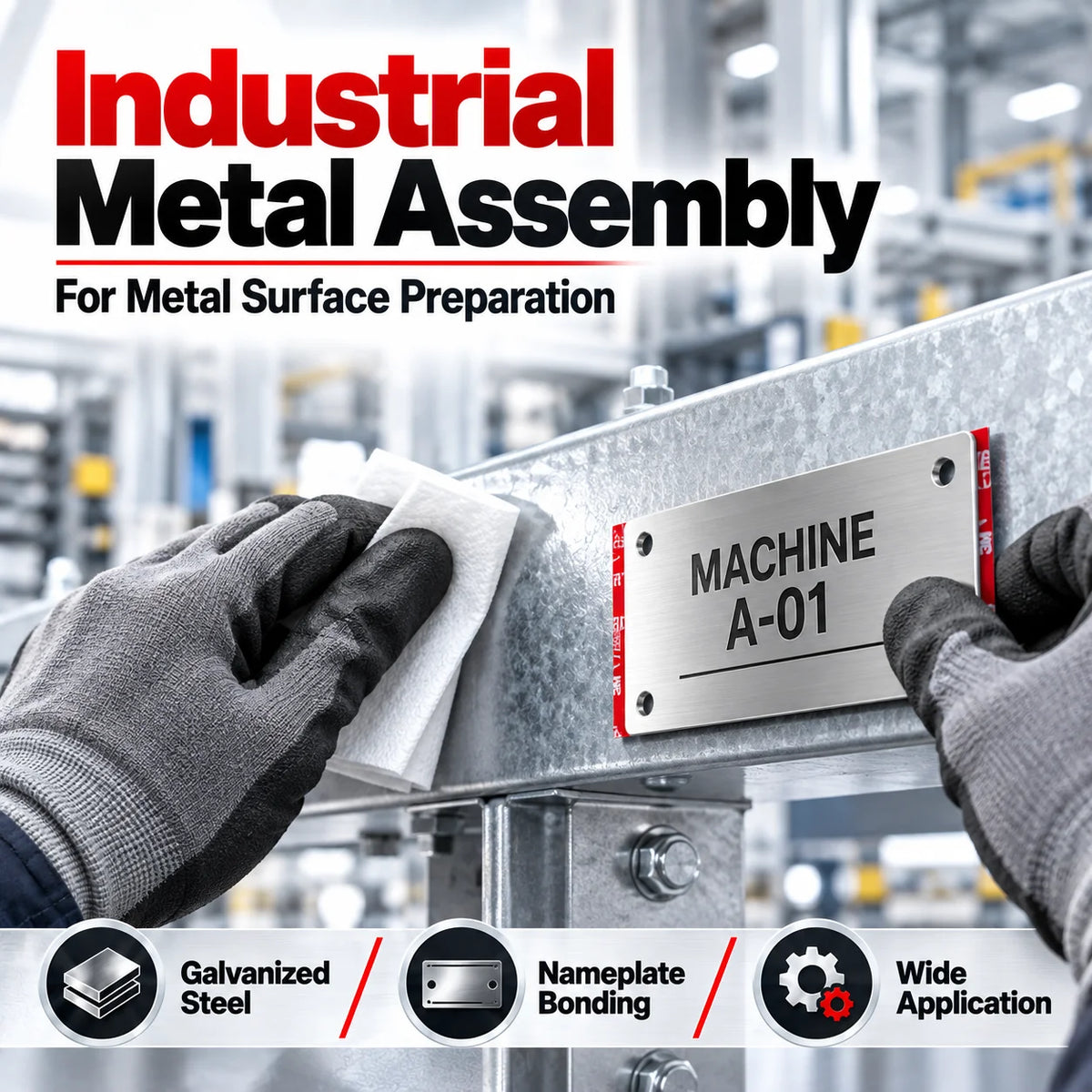 3M AP111 Promotore di Adesione, Primer per Nastro VHB ad Asciugatura Rapida, Preparazione Superficie per Metallo, Acciaio Verniciato e Zincato, Uso Automobilistico, 10ml 50ml